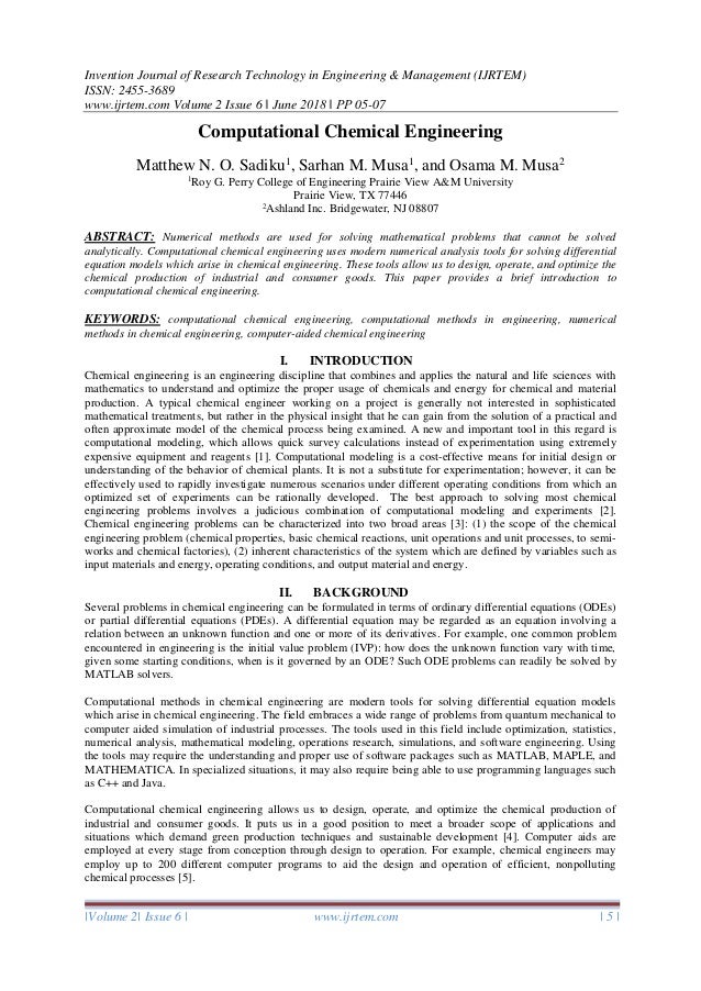 Introduction to Computation and Modeling for Differential Equations